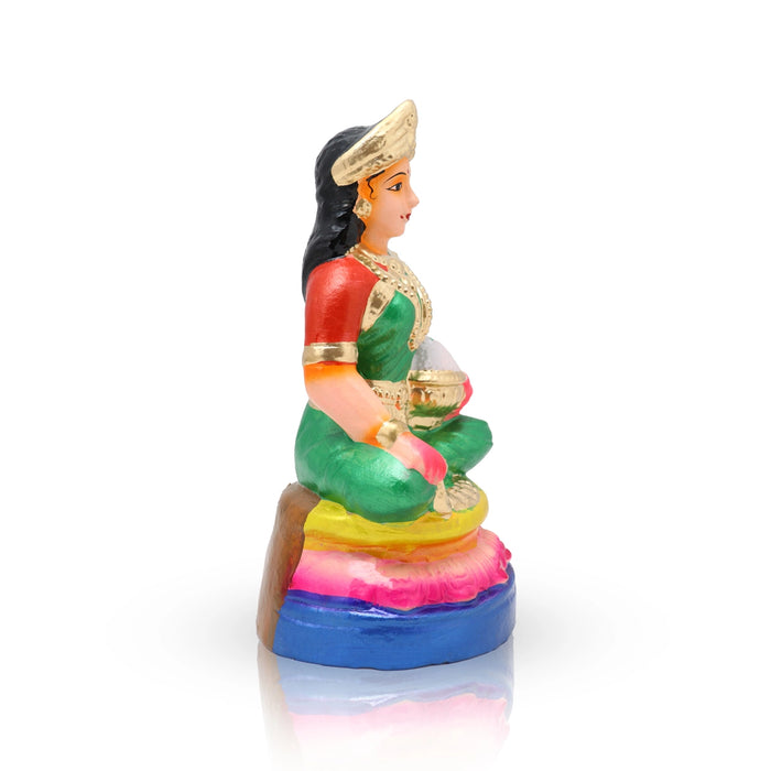 Annapoorani Clay Golu Bommai - 10 x 5.5 Inches | Giri Golu Doll/ Navaratri Golu Bomma/Gombe/Bommai