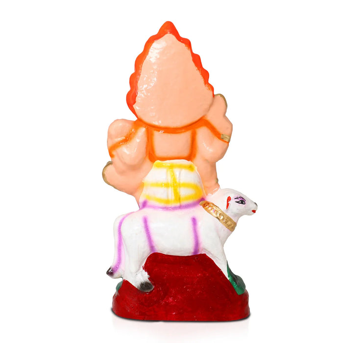 Bhairavar Clay Golu Bommai - 10 x 5 Inches | Giri Golu Doll/ Navaratri Golu Bomma/Gombe/Bommai