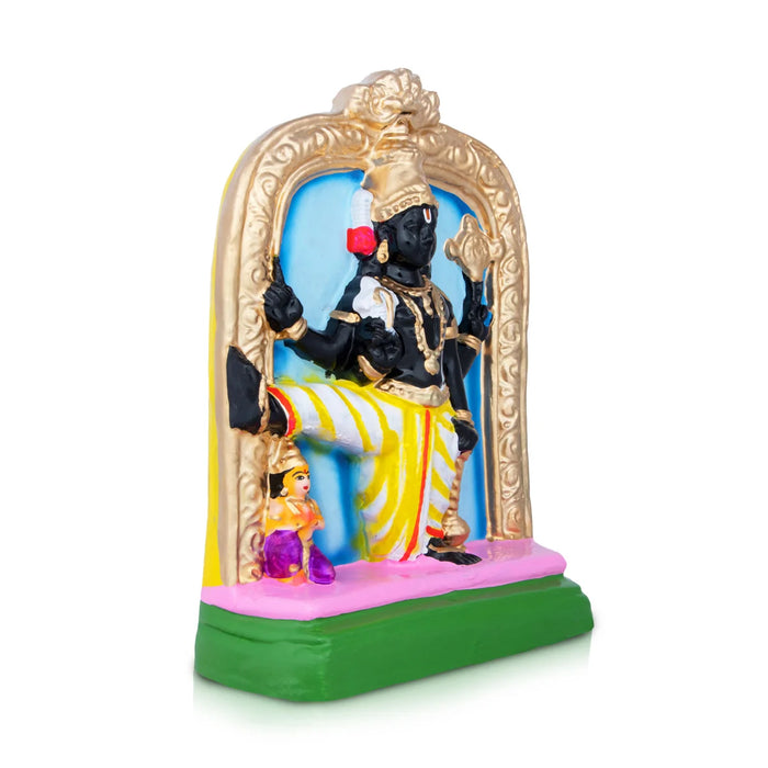 Ulagalantha Perumal Clay Golu Bommai - 10 x 7.5 Inches | Giri Golu Doll/ Navaratri Golu Bomma/Gombe/Bommai