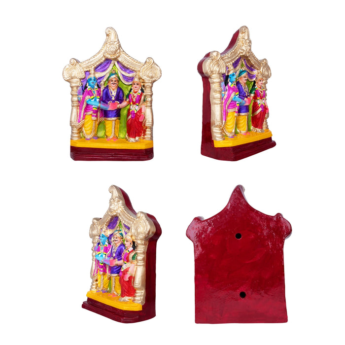 Srinivasa Kalyanam Clay Golu Bommai Set - 12 x 11 Inches | Giri Golu Doll/ Navaratri Golu Bomma/ Bommalu