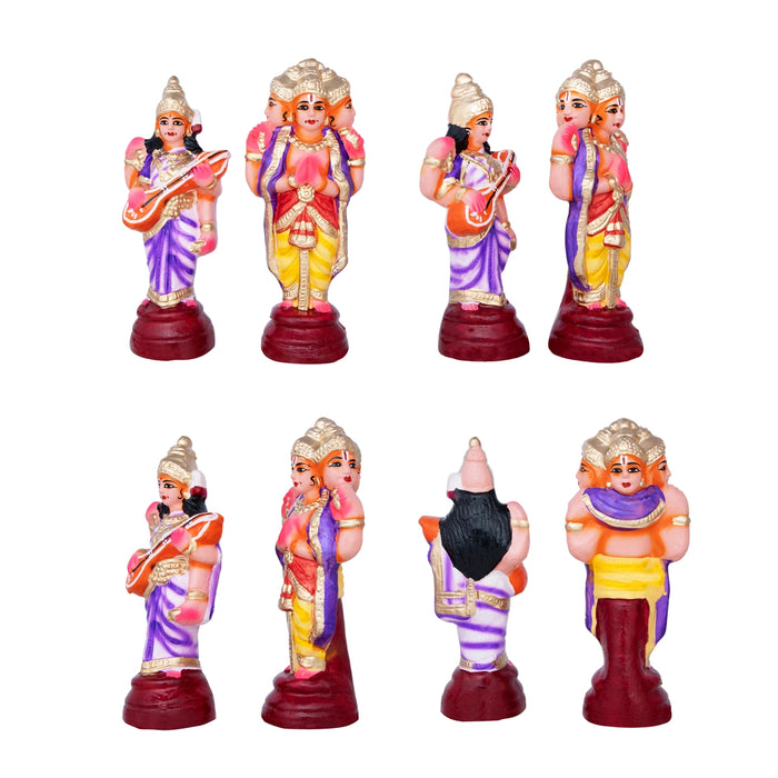 Srinivasa Kalyanam Clay Golu Bommai Set - 12 x 11 Inches | Giri Golu Doll/ Navaratri Golu Bomma/ Bommalu