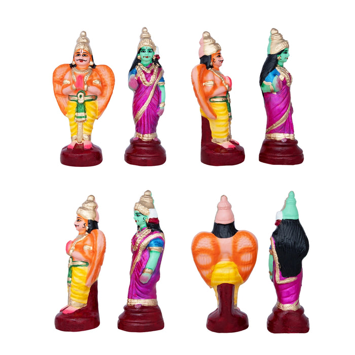 Srinivasa Kalyanam Clay Golu Bommai Set - 12 x 11 Inches | Giri Golu Doll/ Navaratri Golu Bomma/ Bommalu