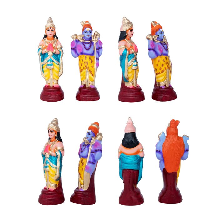Srinivasa Kalyanam Clay Golu Bommai Set - 12 x 11 Inches | Giri Golu Doll/ Navaratri Golu Bomma/ Bommalu