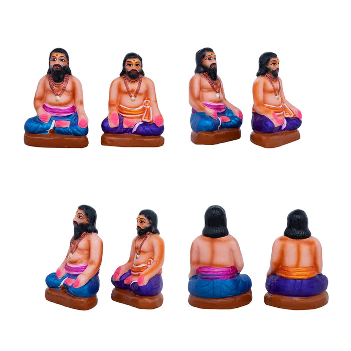 Ayyappan Clay Golu Bommai Set - 8 x 4.5 Inches | Giri Golu Doll/ Navaratri Golu Bomma/Gombe/Bommai