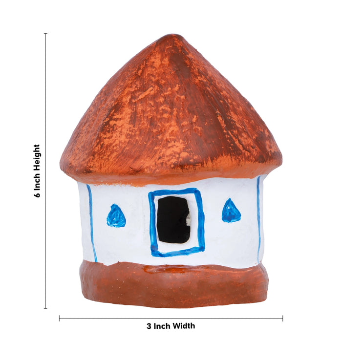 House Clay Golu Bommai - 6 x 3 Inches | Giri Golu Doll/ Navaratri Golu Bomma/Gombe/Dasara Doll