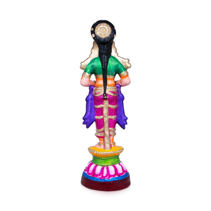 Paavai Vilakku Paper Mache Golu Bommai - 20 X 6.5 Inches | Giri Golu Doll/ Navaratri Gombe/ Navratri Décor