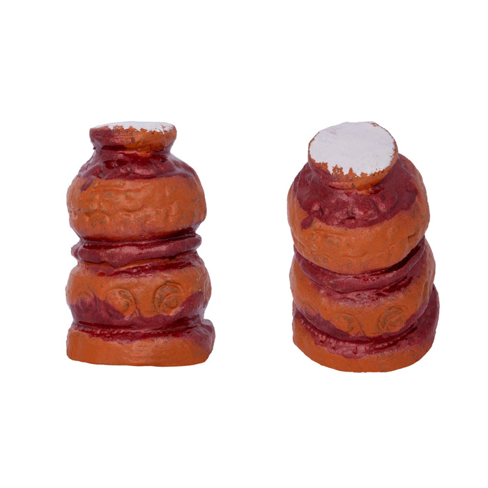 Krishna Leela Clay Golu Bommai Set - 7.5 x 5.5 Inches | 23 Pcs/ Giri Golu Doll/ Navaratri Kolu Bomma/ Gombe/ Bommalu