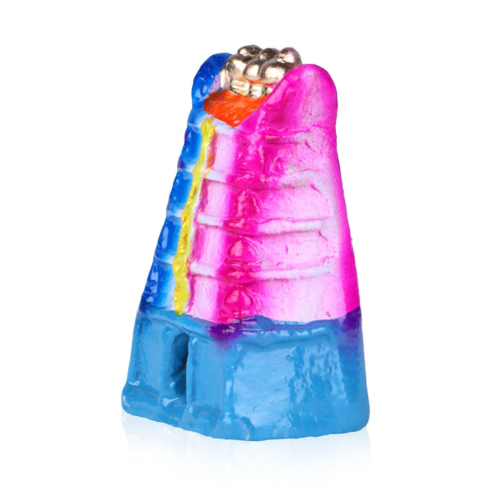 Gopuram Clay Golu Bommai - 4 x 2 Inches | Giri Golu Doll/ Navaratri Kolu Bommai/ Dasara Bommalu
