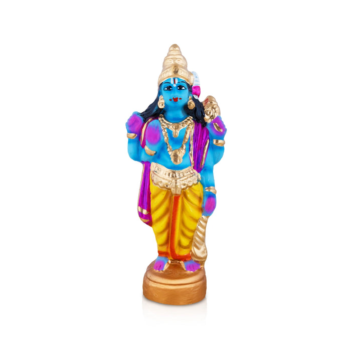 Gajendra Moksham Clay Golu Bommai - 8 x 3.5 Inches | Giri Golu Doll/ Navaratri Kolu Bomma/ Dasara Doll