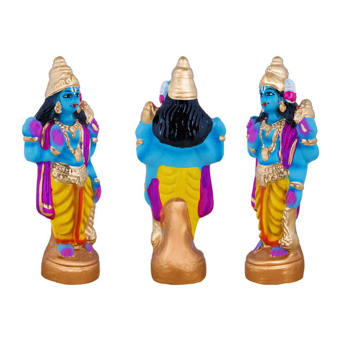 Gajendra Moksham Clay Golu Bommai - 8 x 3.5 Inches | Giri Golu Doll/ Navaratri Kolu Bomma/ Dasara Doll