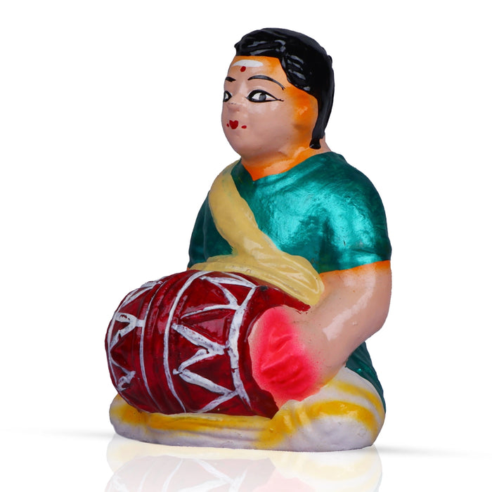 Kadhani Vizha Clay Golu Bommai Set - 6 x 2.5 Inches | Giri Golu Doll/ Navaratri Golu Bomma/Gombe/Bommai