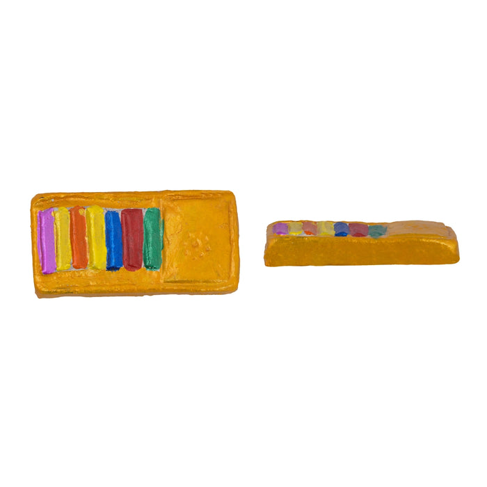 Kili Josiyam Clay Golu Bommai Set - 6 x 3 Inches | 7 Pcs/ Giri Golu Doll/ Navaratri Golu Bomma/ Gombe