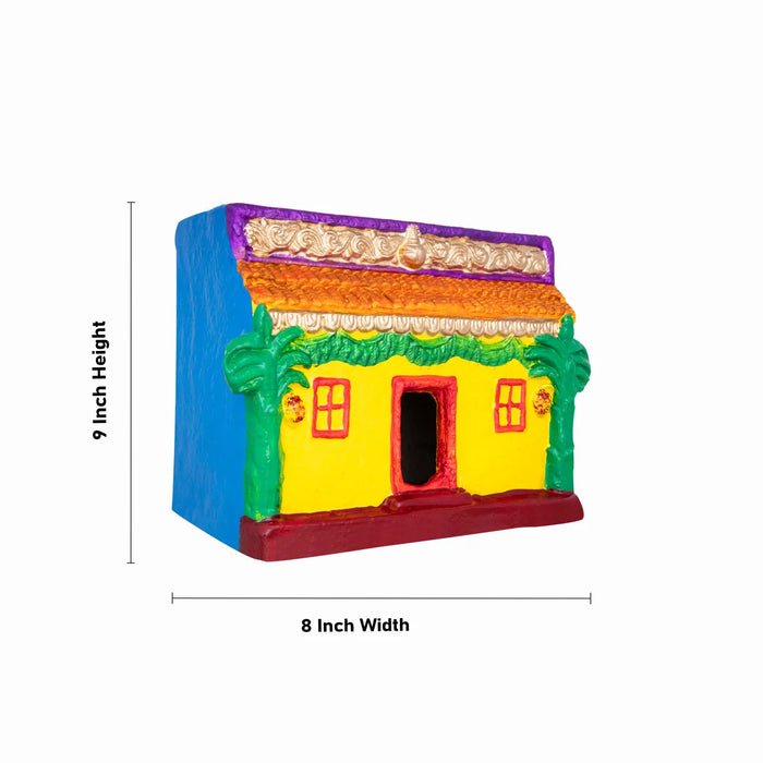 Veedu Grahapravesam Clay Golu Bommai Set - 9 x 8 Inches | Giri Golu Doll/ Navaratri Golu Bomma/Gombe/Bommai