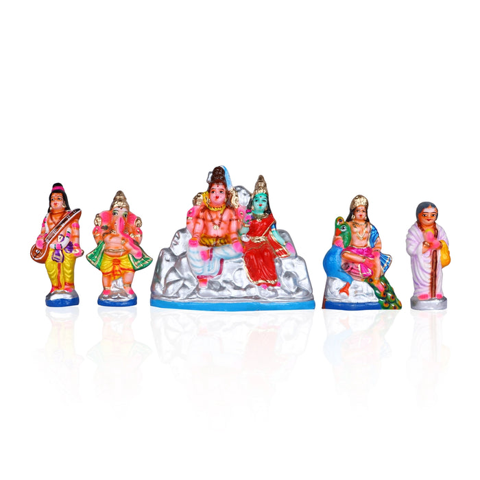 Mangani Thiruvilaiyadal Clay Golu Bommai Set - 8 x 9 Inches | Giri Golu Doll/ Navaratri Golu Bomma/Gombe