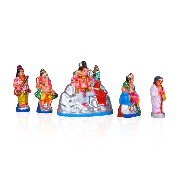 Mangani Thiruvilaiyadal Clay Golu Bommai Set - 8 x 9 Inches | Giri Golu Doll/ Navaratri Golu Bomma/Gombe