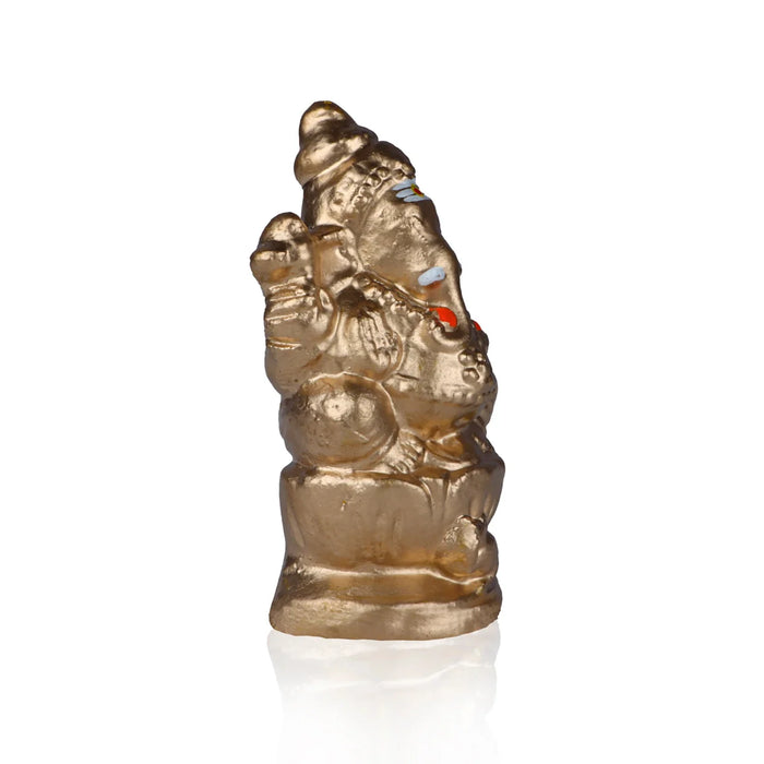 Ganapati Clay Golu Bommai - 6 x 3 Inches | Giri Golu Doll/ Navaratri Golu Bomma/Gombe/Bommai