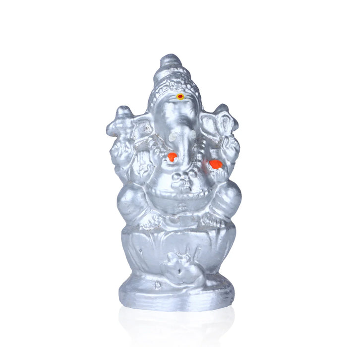 Ganapati Clay Golu Bommai - 6 x 3 Inches | Giri Golu Doll/ Navaratri Golu Bomma/Gombe/Bommai