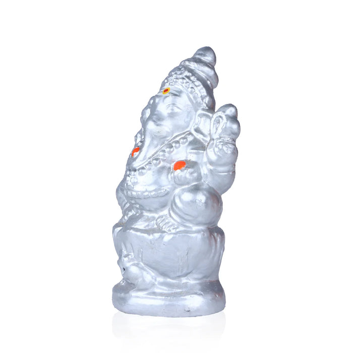 Ganapati Clay Golu Bommai - 6 x 3 Inches | Giri Golu Doll/ Navaratri Golu Bomma/Gombe/Bommai