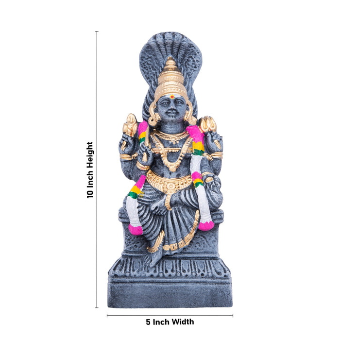 Karumariyamman Clay Golu Bommai - 10 x 5 Inches | Giri Golu Doll/ Navaratri Golu Bomma/Gombe/Bommai