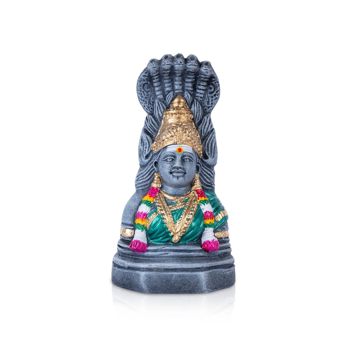 Karumariamman Statue Clay Golu Bommai - 9 X 4.75 Inches | Navaratri Golu Gombe/ Giri Golu Doll/ Navratri Decor