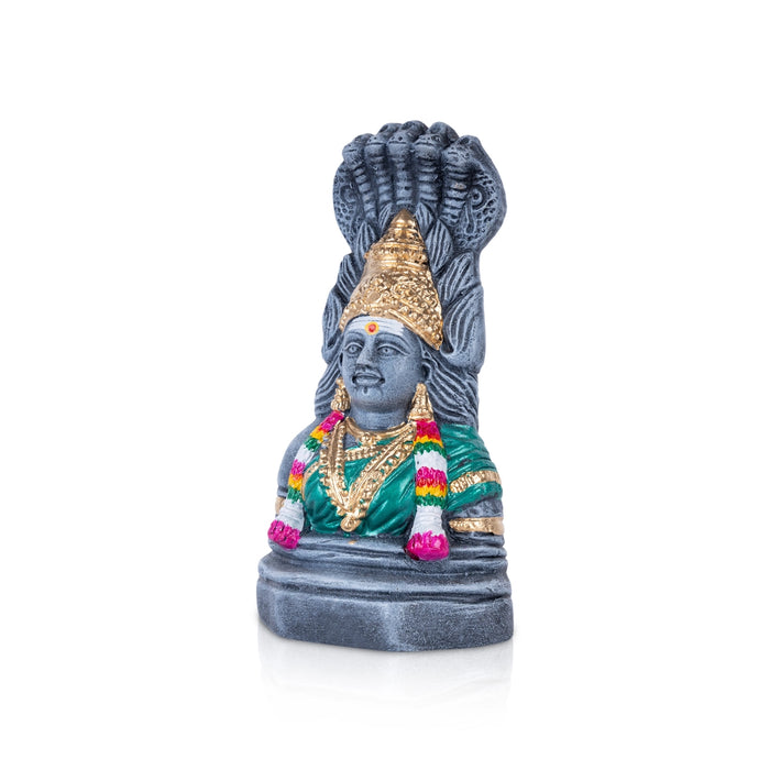 Karumariamman Statue Clay Golu Bommai - 9 X 4.75 Inches | Navaratri Golu Gombe/ Giri Golu Doll/ Navratri Decor