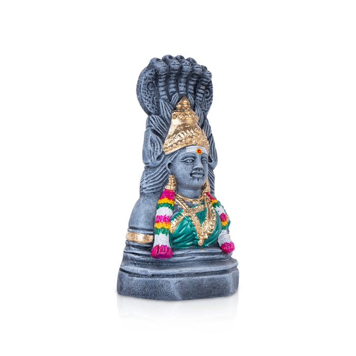 Karumariamman Statue Clay Golu Bommai - 9 X 4.75 Inches | Navaratri Golu Gombe/ Giri Golu Doll/ Navratri Decor