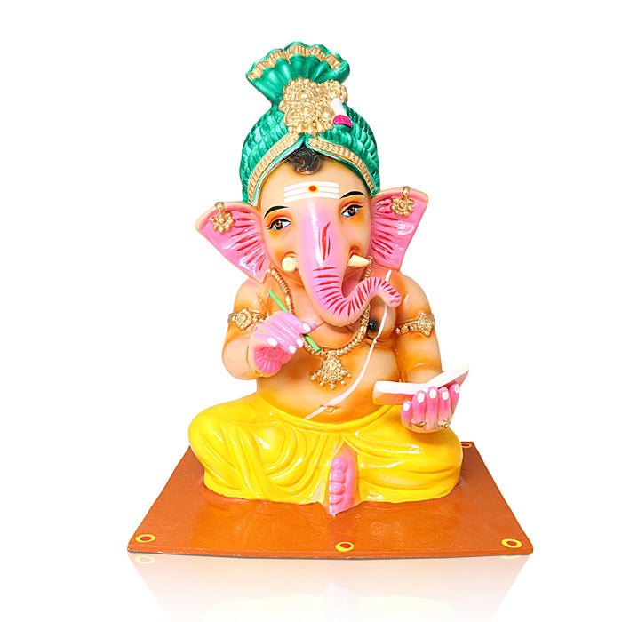 Gurukulam Ganapati Paper Mache Golu Bommai Set - 16 x 12 Inches | Giri Golu Doll/ Navaratri Golu Bomma/Gombe