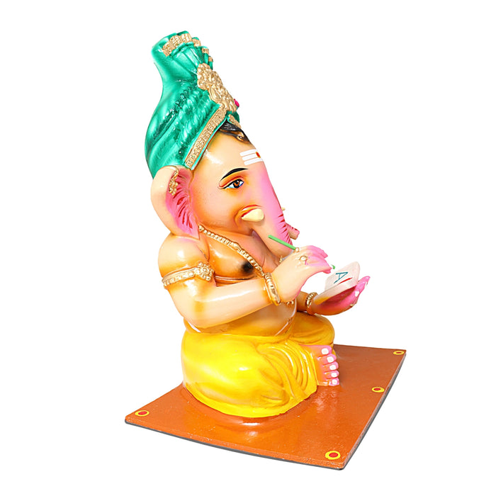 Gurukulam Ganapati Paper Mache Golu Bommai Set - 16 x 12 Inches | Giri Golu Doll/ Navaratri Golu Bomma/Gombe