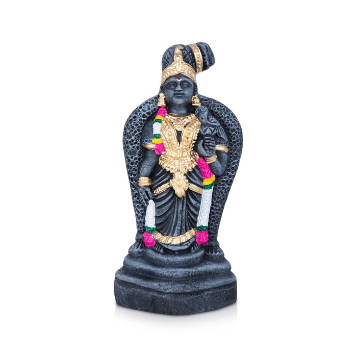 Andal Clay Stone Finish Golu bommai - 10 x 4 Inches | Giri Golu Doll/ Navaratri Golu Bomma/Dasara Bommalu