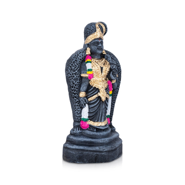 Andal Clay Stone Finish Golu bommai - 10 x 4 Inches | Giri Golu Doll/ Navaratri Golu Bomma/Dasara Bommalu
