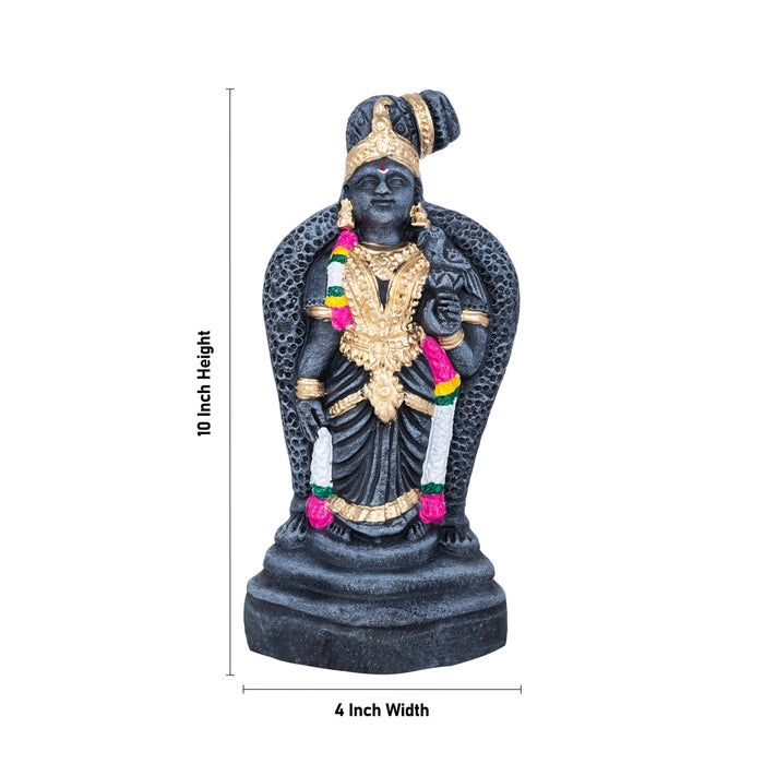 Andal Clay Stone Finish Golu bommai - 10 x 4 Inches | Giri Golu Doll/ Navaratri Golu Bomma/Dasara Bommalu
