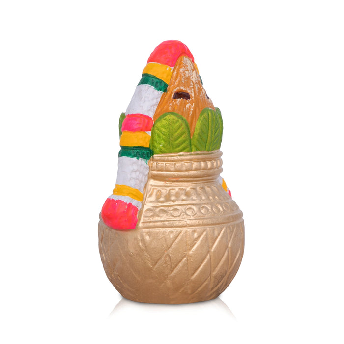 Kalasam Clay Golu Bommai - 6 x 3 Inches | Giri Golu Doll/ Navaratri Golu Bomma/Gombe/Bommai