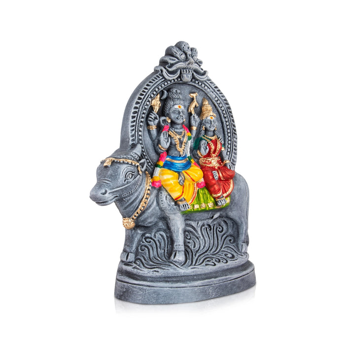 Rishaba Vahanam Clay Golu Bommai - 14 x 10 Inches | Giri Golu Doll/ Navaratri Golu Bomma/Gombe/Bommai