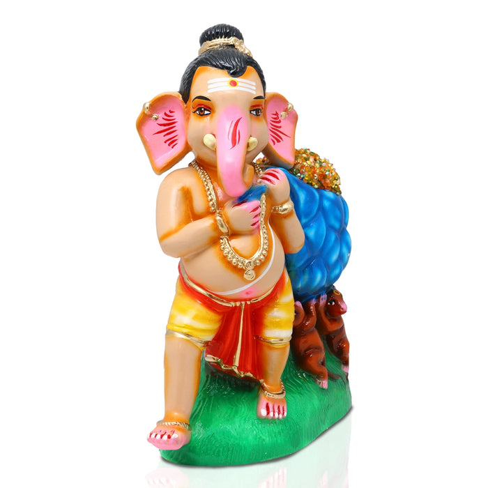 Kuber Ganapati Paper Mache Golu Bommai - 14 x 10 Inches | Giri Golu Doll/ Navaratri Golu Bomma/Gombe/Bommai