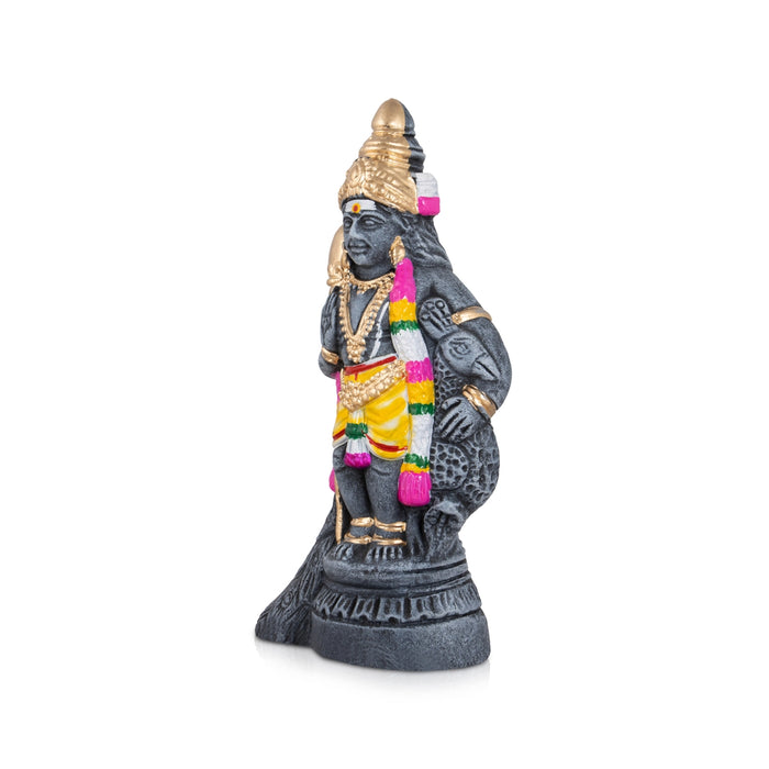 Murugan Clay Golu Bommai - 9 x 5 Inches | Giri Golu Doll/ Navaratri Golu Bomma/Gombe/Bommai