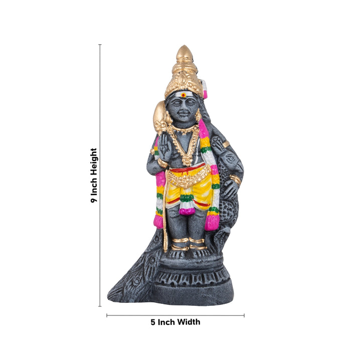 Murugan Clay Golu Bommai - 9 x 5 Inches | Giri Golu Doll/ Navaratri Golu Bomma/Gombe/Bommai