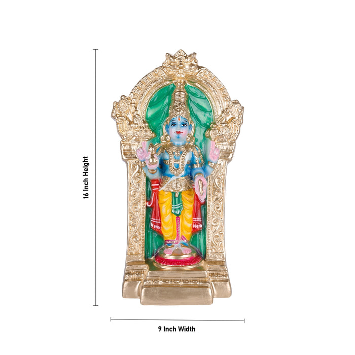 Dhanvantari Paper Mache Golu Bommai - 16 x 9 Inches | Giri Golu Doll/ Navaratri Golu Bomma/ Gombe/ Bommai