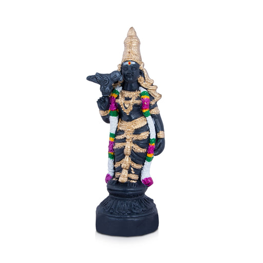Meenakshi Kalvetu Stone Finish Clay Golu Bommai - 8.5 x 4 Inches | Giri Golu Bomma/ Navaratri Kolu Bommalu - Clay Golu Bommai | Giri USA