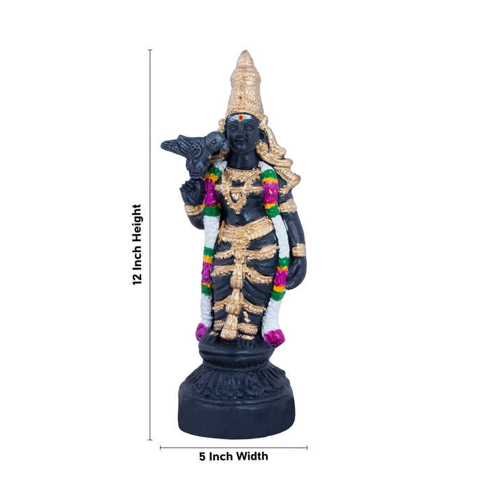 Meenakshi Kalvetu Stone Finish Clay Golu Bommai - 12 x 5 Inches | Giri Golu Bomma/ Navaratri Kolu Bommalu
