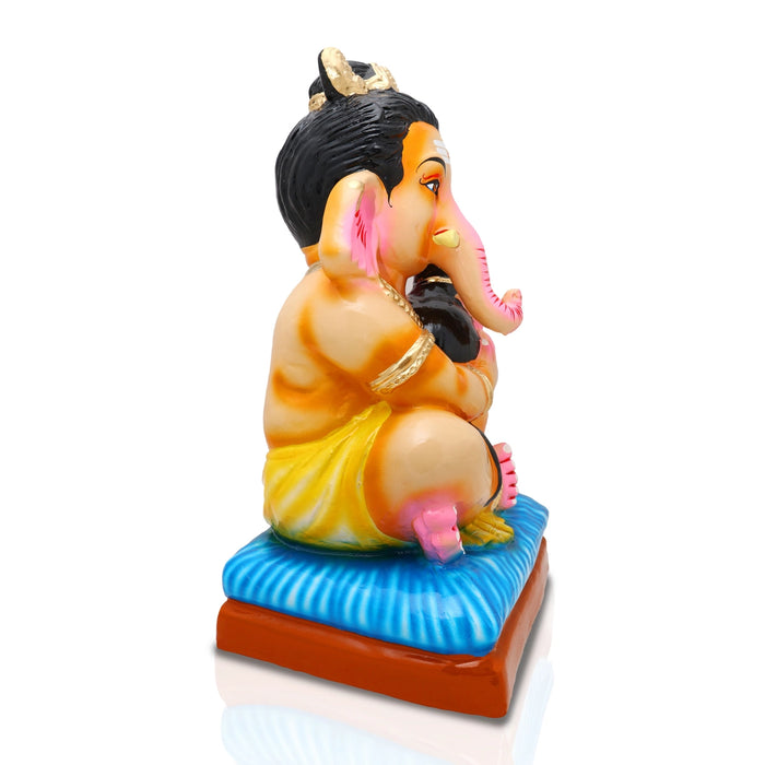 Rat Ganapati Paper Mache Golu Bommai - 15 x 9.5 Inches | Giri Golu Doll/ Navaratri Golu Bomma/Gombe/Bommai