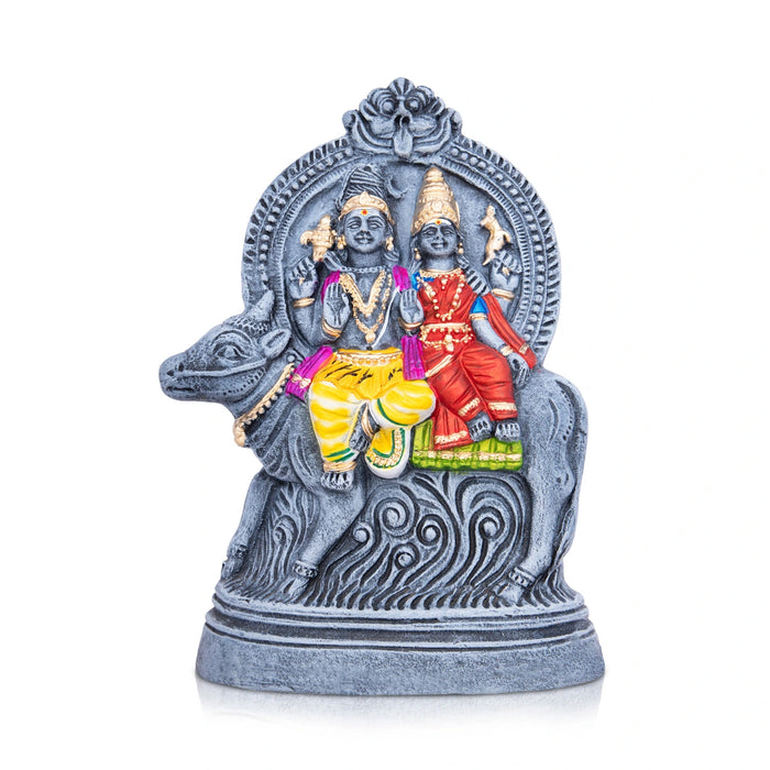 Rishaba Vahanam Clay Golu Bommai - 11 x 7 Inches | Giri Golu Doll/ Navaratri Golu Bomma/Gombe/Bommai