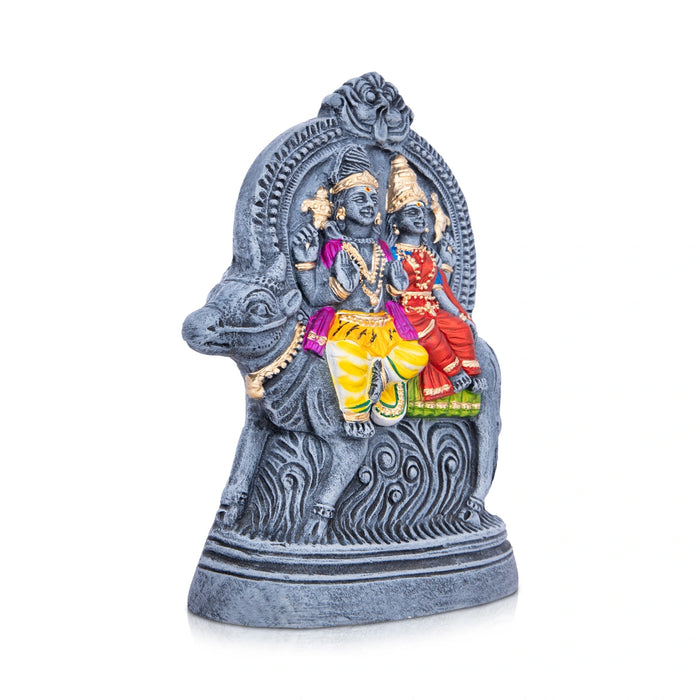 Rishaba Vahanam Clay Golu Bommai - 11 x 7 Inches | Giri Golu Doll/ Navaratri Golu Bomma/Gombe/Bommai