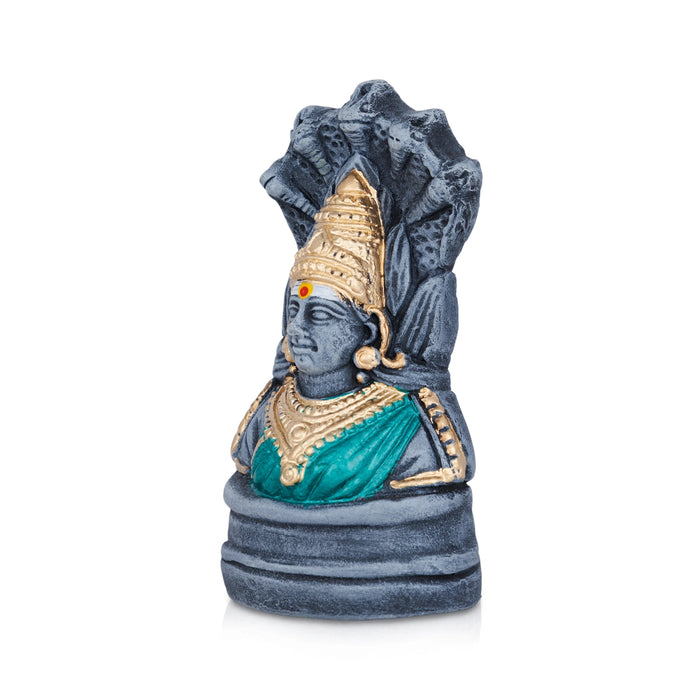Mariamman Bust Clay Golu Bommai - 5.5 x 3 Inches | Giri Golu Bomma/ Navaratri Kolu Bommalu/ Gombe