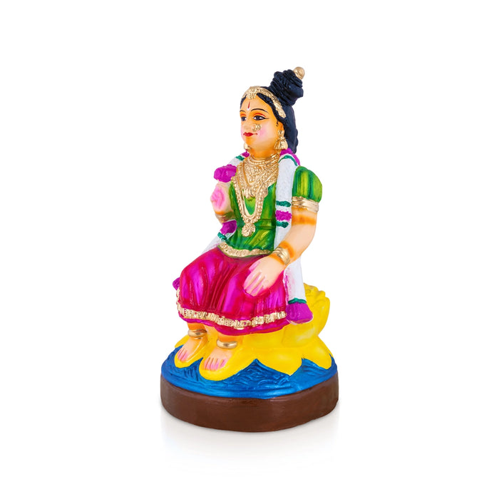 Bala Andal Clay Golu Bommai - 15 x 7.5 Inches | Giri Golu Doll/ Navaratri Golu Bomma/Gombe/Bommai
