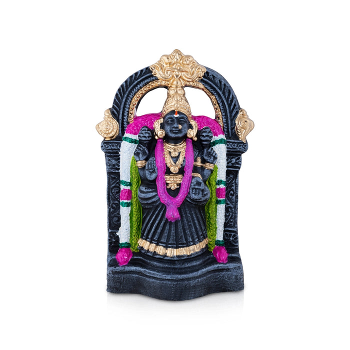 Balaji Perumal Thayar Clay Golu Bommai Pair - 9.5 x 6 Inches | Giri Golu Doll/ Navaratri Golu Bomma/ Bommalu