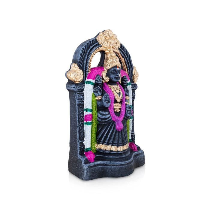 Balaji Perumal Thayar Clay Golu Bommai Pair - 9.5 x 6 Inches | Giri Golu Doll/ Navaratri Golu Bomma/ Bommalu