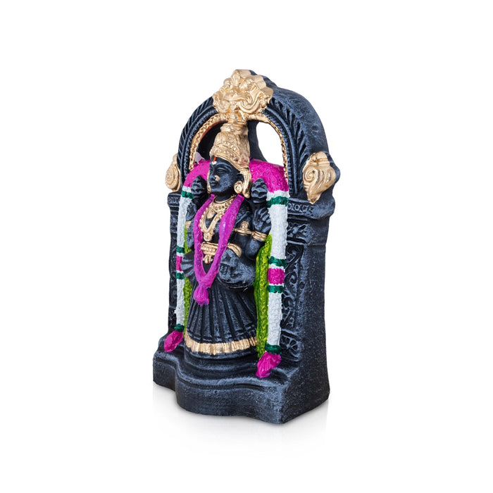 Balaji Perumal Thayar Clay Golu Bommai Pair - 9.5 x 6 Inches | Giri Golu Doll/ Navaratri Golu Bomma/ Bommalu