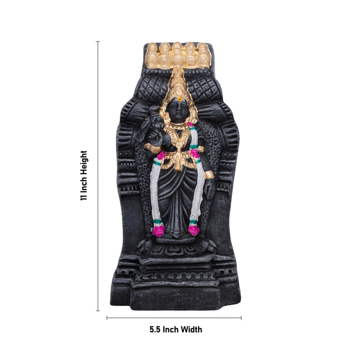 Gopuram Meekashi Clay Golu Bommai Set - 11 x 5.5 Inches | Giri Golu Doll/ Navaratri Golu Bomma/Bommai