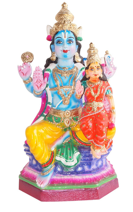 Lakshmi Narayanan Paper Mache Golu Bommai - 15 Inches | Giri Golu Doll/ Navaratri Golu Bomma/Gombe/Bommai