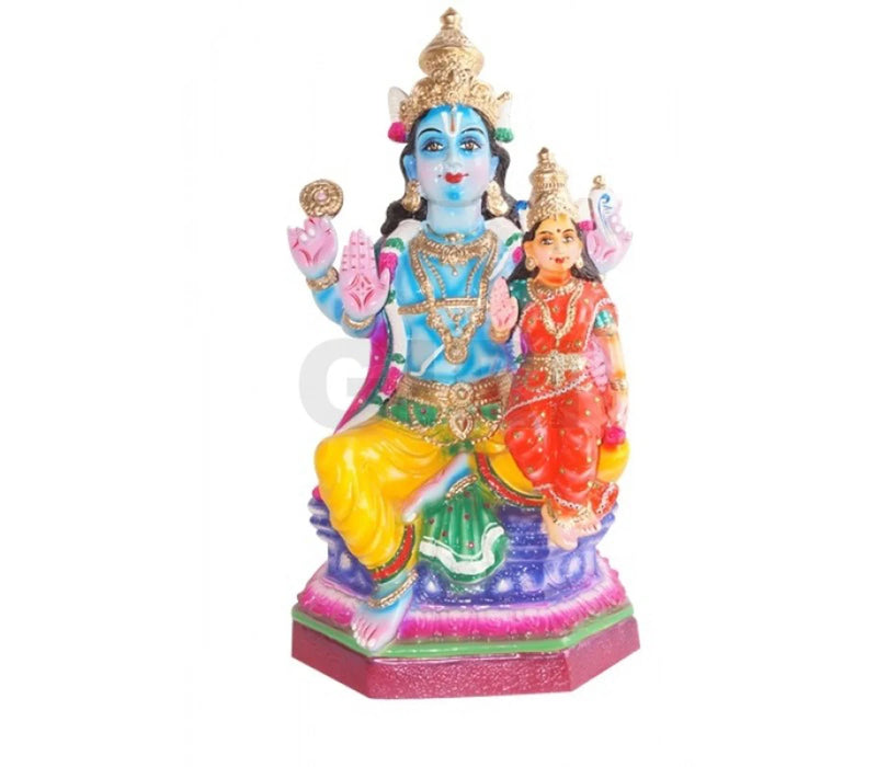 Lakshmi Narayanan Paper Mache Golu Bommai - 15 Inches | Giri Golu Doll/ Navaratri Golu Bomma/Gombe/Bommai